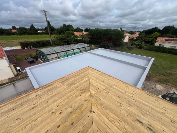 Étanchéité toiture terrasse accessible Aizenay