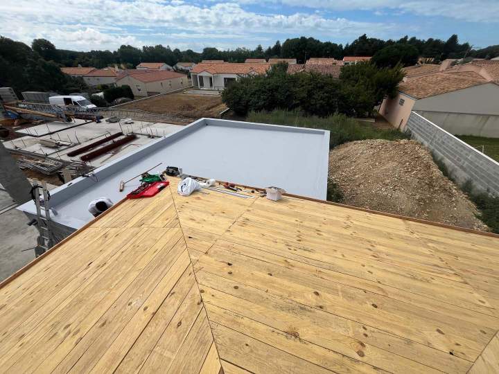 Étanchéité toiture terrasse accessible Aizenay